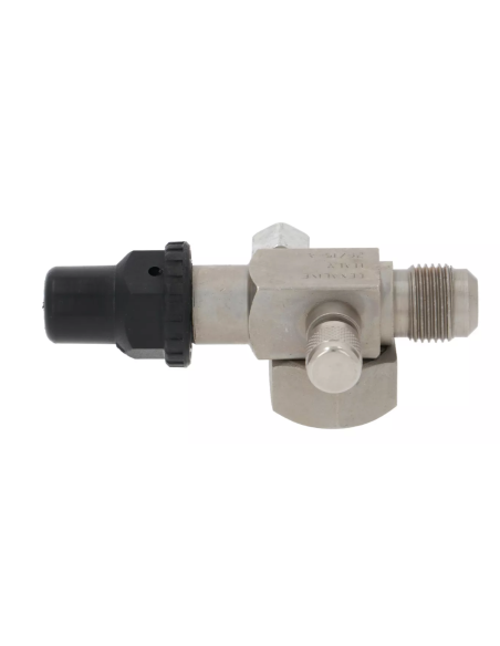 Rotalock 1" x 1/2" SAE faucet with 2 1/4" SAE filling ports