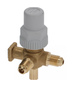 1/4" SAE hermetic system valve with side filling connection CASTEL