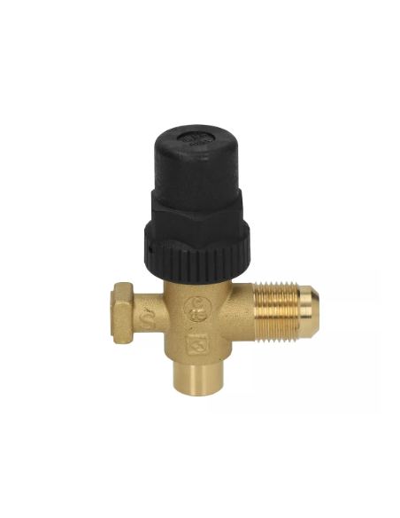 Rubinetto per sistemi ermetici 1/2" SAE con attacco di carica laterale Castel 6072/24M12