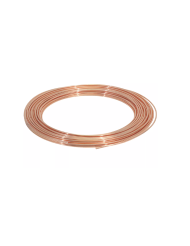 Tube en cuivre recuit Ø 8 x 1 mm, rouleau de 50 m