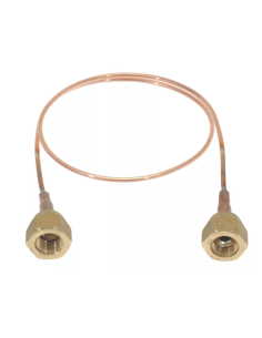 Tuyau capillaire 1/4" SAE x 500 mm avec poussoir de valve