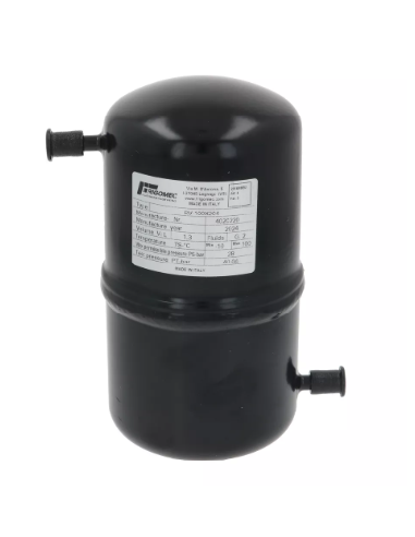 Ricevitore di Liquido 1,4 L Ø100 x H200 mm Attacchi Ø6,2 mm