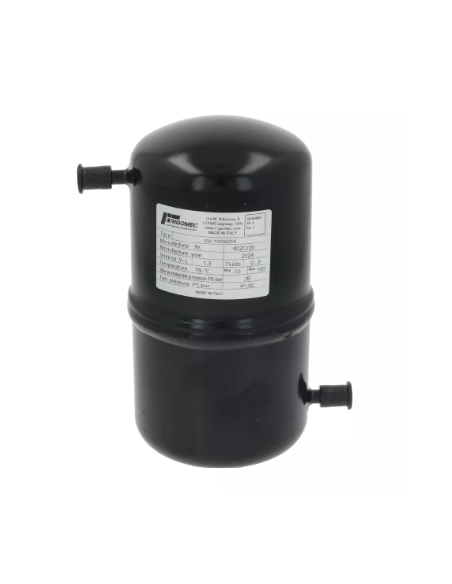 Ricevitore di Liquido 1,4 L Ø100 x H200 mm Attacchi Ø6,2 mm