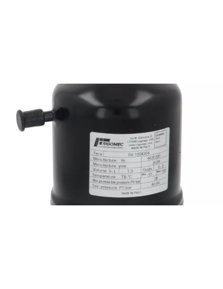 Ricevitore di Liquido 1,4 L Ø100 x H200 mm Attacchi Ø6,2 mm