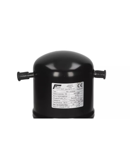 Ricevitore di Liquido 2,3 L Ø 120 x H250 mm Attacchi Ø8,2 mm